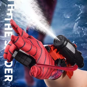 Anime Spiderman Launcher Figure Kids Wrist Launcher Children’s Spiderman Gloves Set Water Gun Toy Boy Birthday Cosplay Gift