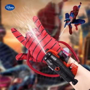 Anime Spiderman Launcher Figure Kids Wrist Launcher Children’s Spiderman Gloves Set Water Gun Toy Boy Birthday Cosplay Gift