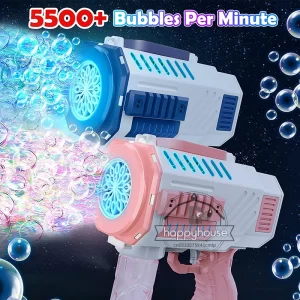 Astronaut Automa Bubble Machine for Kids Bubble Gun Rocket Launcher Bubble Blower Children Soap Bubble Maker Summer Outdoor Toys