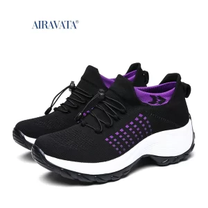 Casual Sneakers Women Tennis Shoes Platform Breathable Comfortable Running Footwear Increasing Height Anti-slip Wear-resisitant