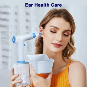 Electric Ear Cleaner Kit Health Care Water Irrigation Automatic Earwax Remover For Adults Child Ear Canal Wash 4 Pressure Mode